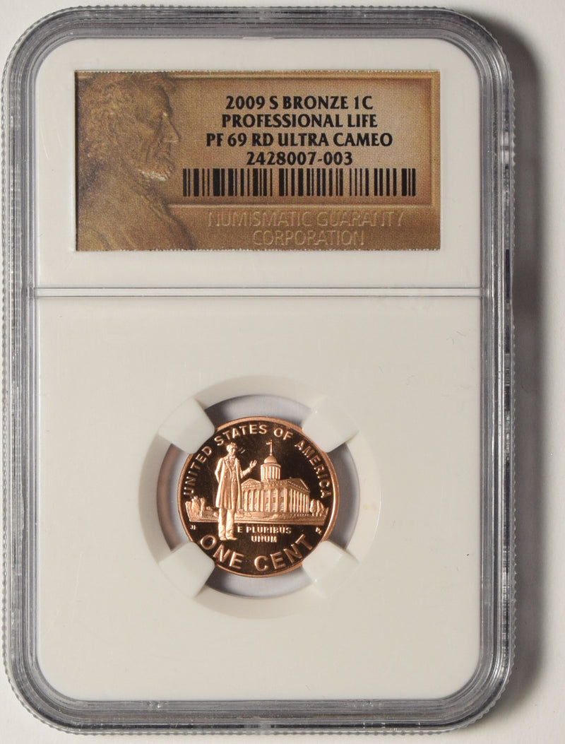 2009-S Professional Life Lincoln Cent . . . . NGC PF-69 RD Ultra Cameo