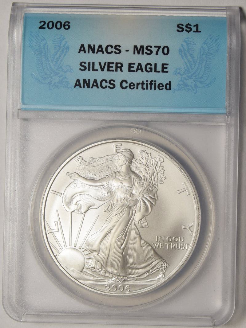 2006 Silver Eagle ANACS MS-70