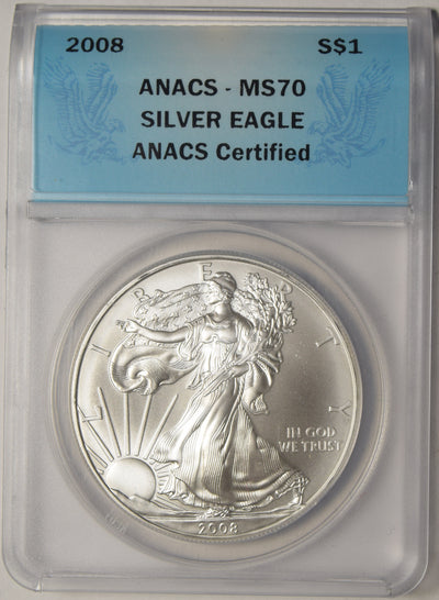 2008 Silver Eagle . . . . ANACS MS-70