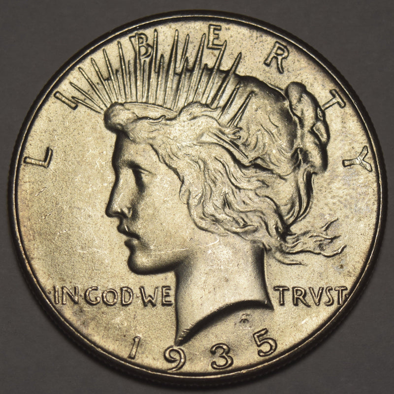 1935 Peace Dollar Gem Brilliant Uncirculated