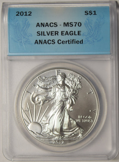 2012 Silver Eagle ANACS MS-70