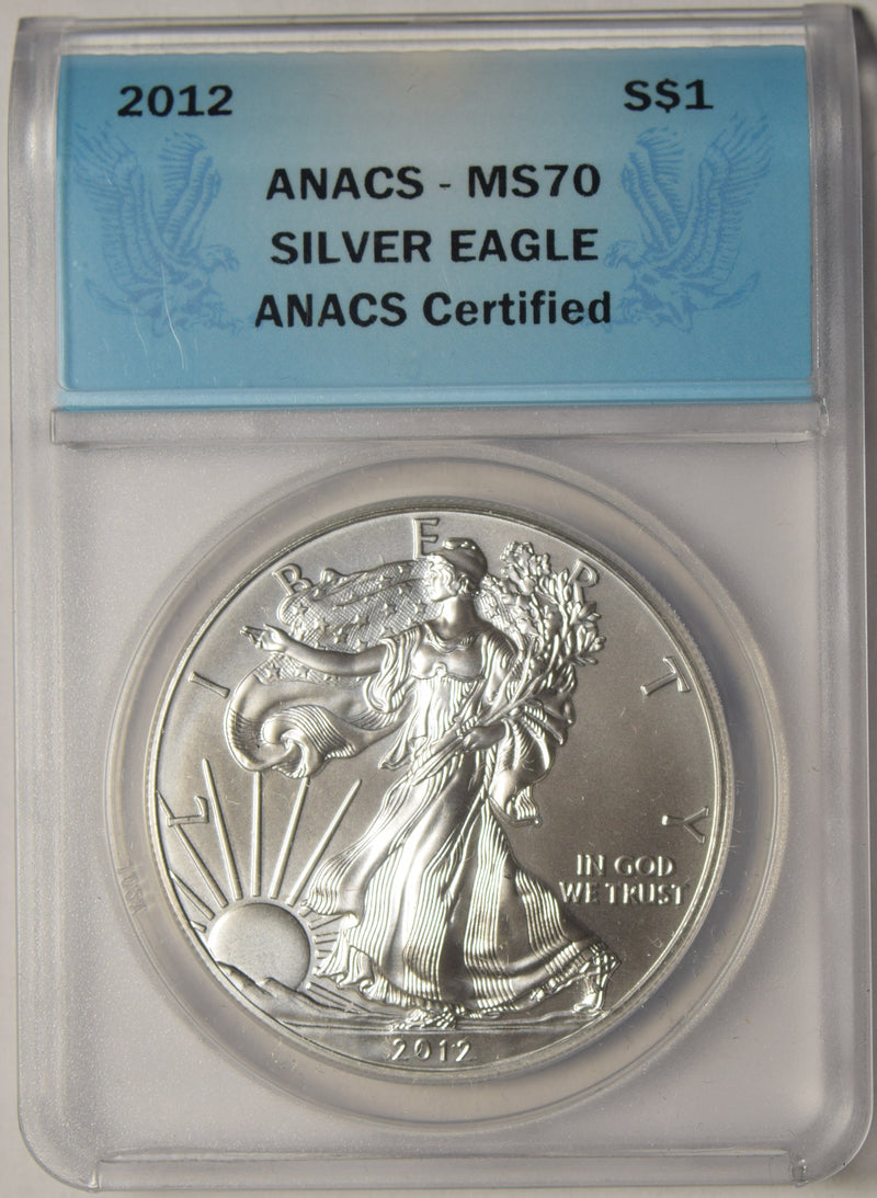 2012 Silver Eagle ANACS MS-70