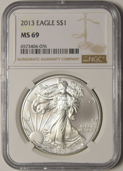 2013 Silver Eagle . . . . NGC MS-69