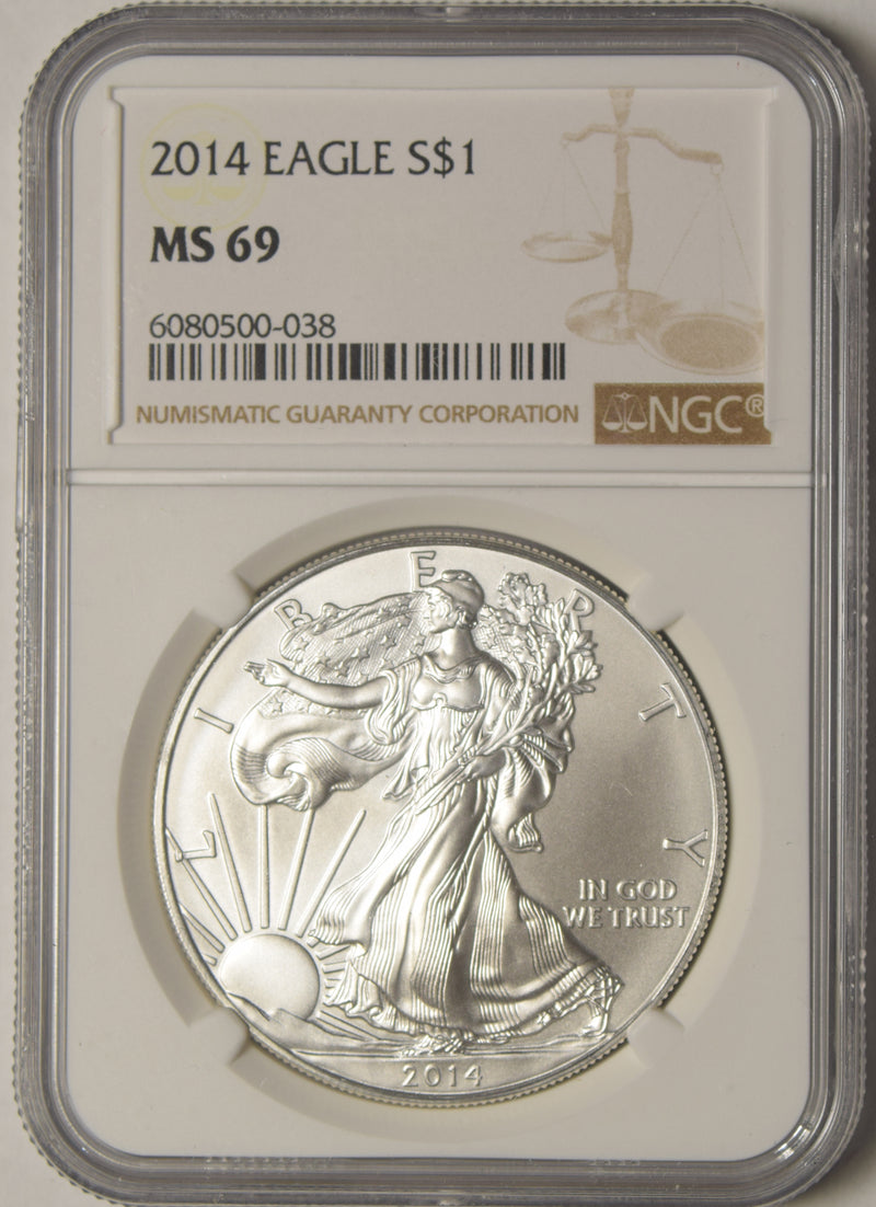 2014 Silver Eagle . . . . NGC MS-69