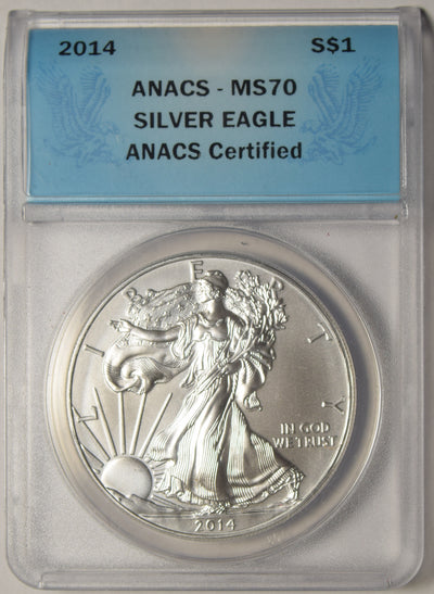 2014 Silver Eagle . . . . ANACS MS-70
