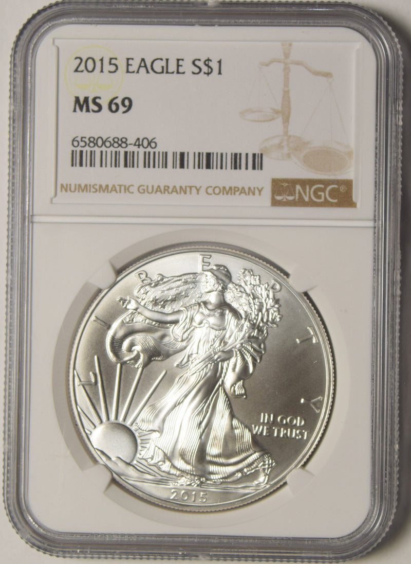 2015 Silver Eagle . . . . NGC MS-69