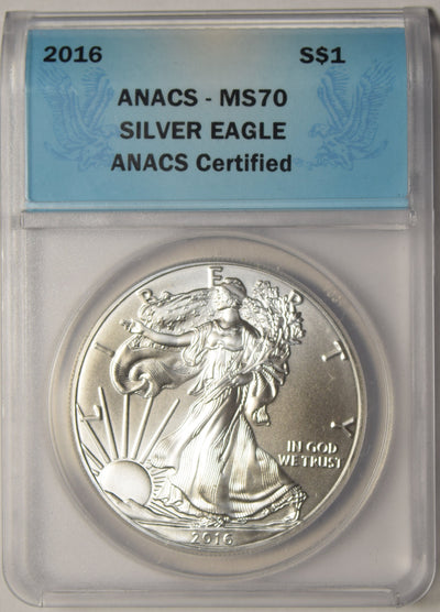 2016 Silver Eagle ANACS MS-70