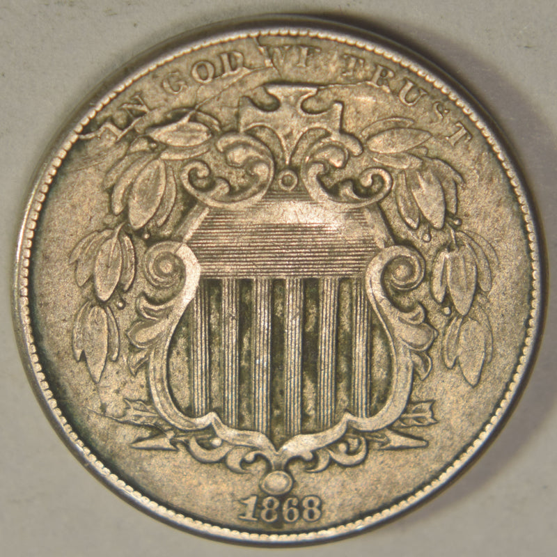 1868 Shield Nickel . . . . Extremely Fine