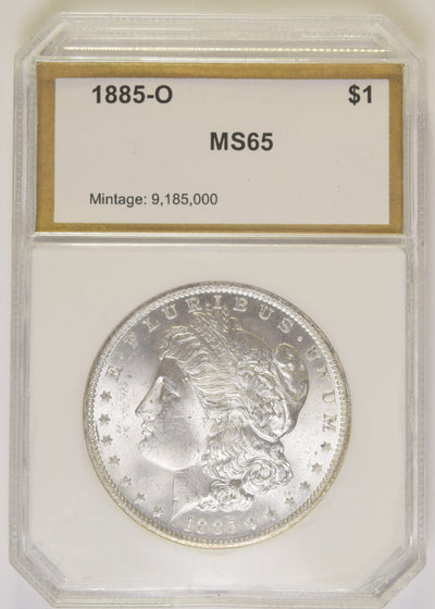 1885-O Morgan Dollar PCI MS-65