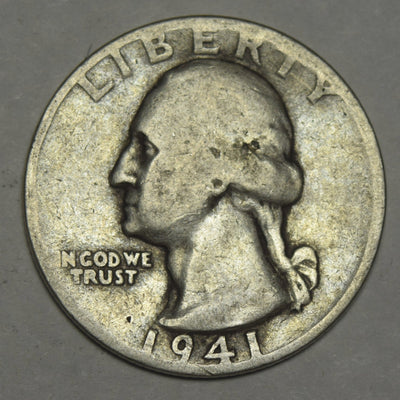 1941 Washington Quarter Very Good