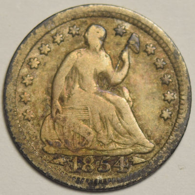 1854 Arrows Seated Liberty Half Dime Good