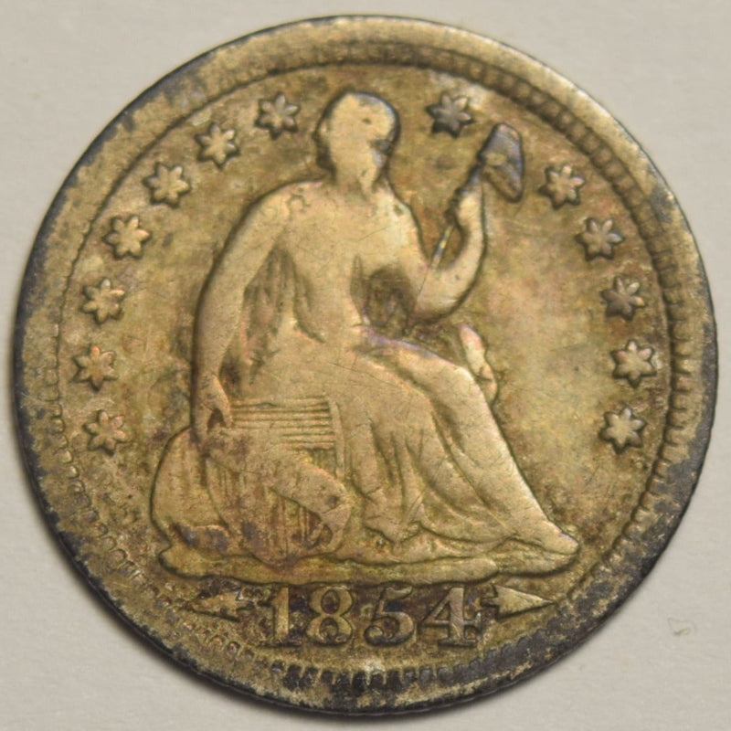 1854 Arrows Seated Liberty Half Dime Good