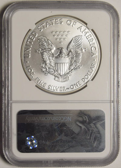 2017 Silver Eagle . . . . NGC MS-70 11th Chief Engraver Elizabeth Jones Autograph First Day of Issue