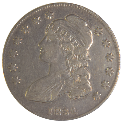 1834 Small Date Small Letters Bust Half Extremely Fine