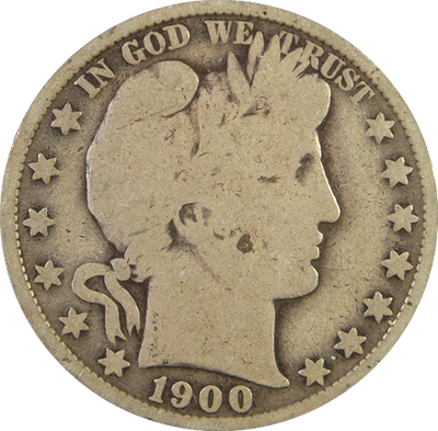 1900 Barber Half Good