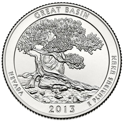 2013-D Great Basin National Park, NV Quarter  Choice BU