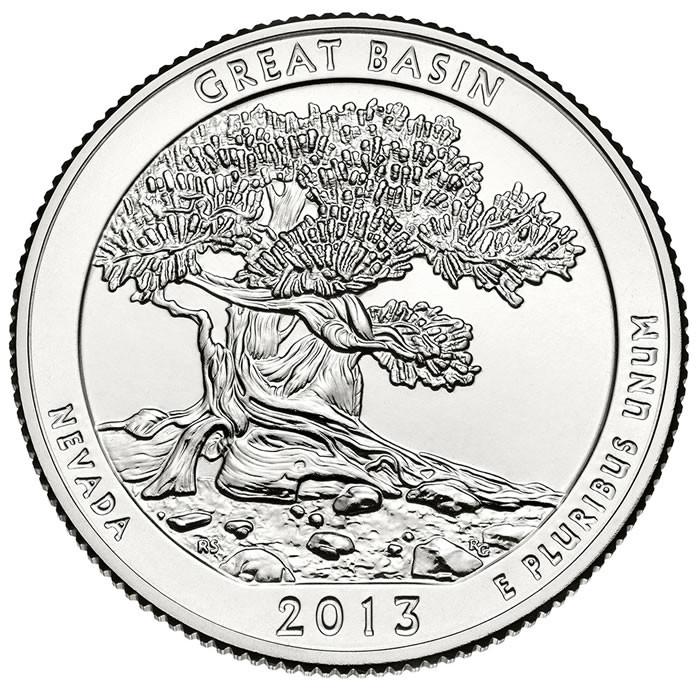 2013-D Great Basin National Park, NV Quarter  Choice BU