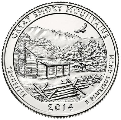 2014-D Great Smoky Mountains National Park, TN Quarter  Choice BU