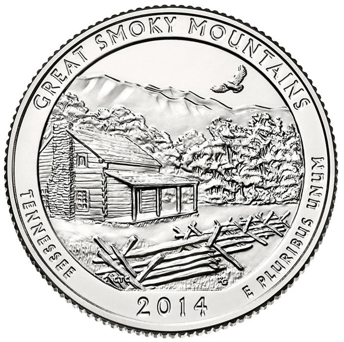 2014 Great Smoky Mountains National Park, TN Quarter  Choice BU