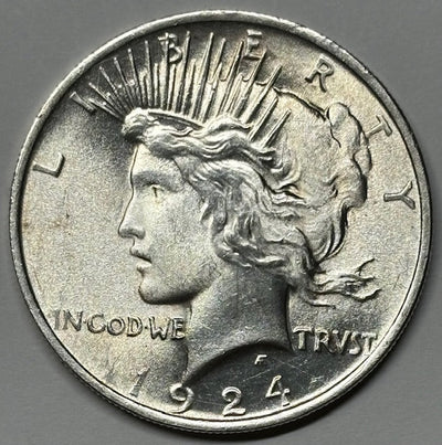 1924 Peace Dollar Gem Brilliant Uncirculated