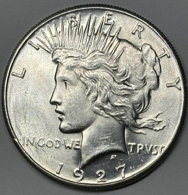 1927 Peace Dollar Choice Brilliant Uncirculated