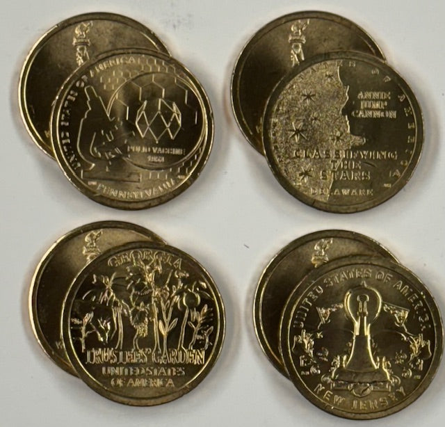 All 8 2019-P and D Innovation Dollars Choice Brilliant Uncirculated