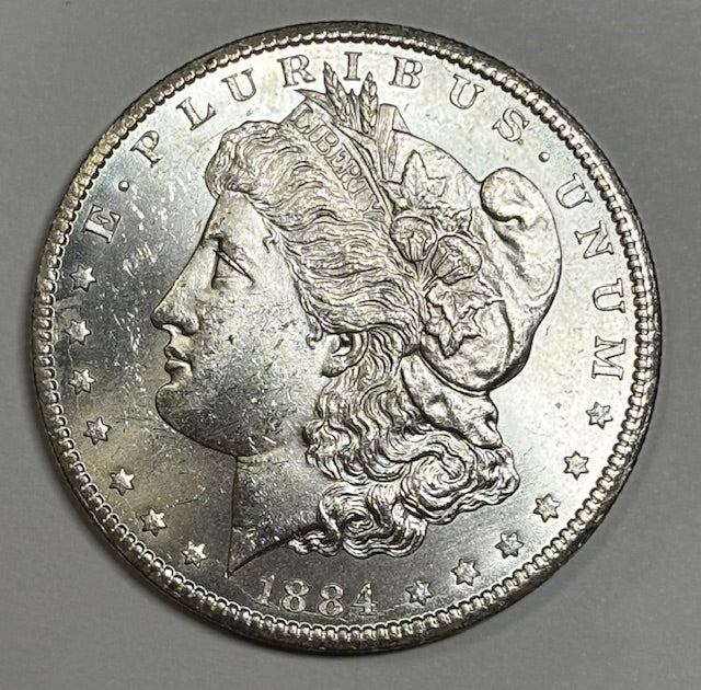 1884-CC Morgan Dollar Gem Brilliant Uncirculated