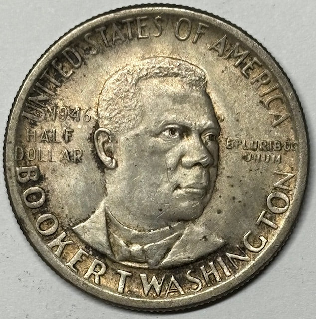 Booker T. Washington Half 1946 Choice BU Toned