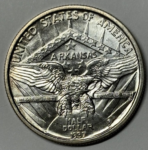 Arkansas Half 1937-S Gem Brilliant Uncirculated