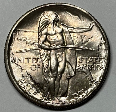 Oregon Trail Half 1937-D Superb Brilliant Uncirculated