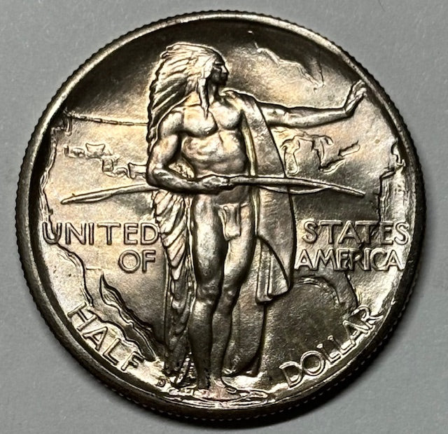 Oregon Trail Half 1937-D Superb Brilliant Uncirculated