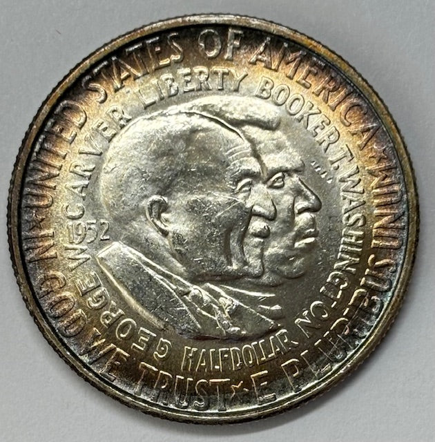 Washington-Carver Half 1952 Gem BU Color!