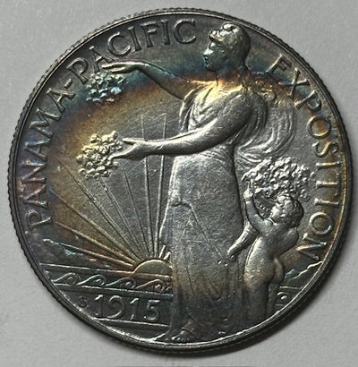 Panama-Pacific Half 1915-S Choice BU Color!