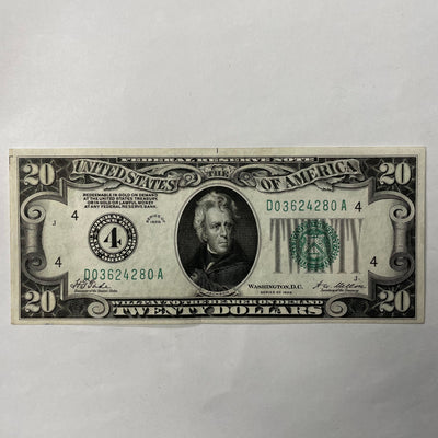 $20.00 1928 Federal Reserve Note Gem Crisp Uncirculated