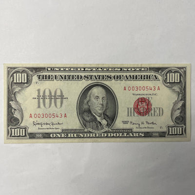 $100.00 1966 A United States Note Choice Crisp Uncirculated