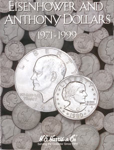 Eisenhower and Susan B. Anthony Dollar Harris Coin Folder (1971 to 1999)