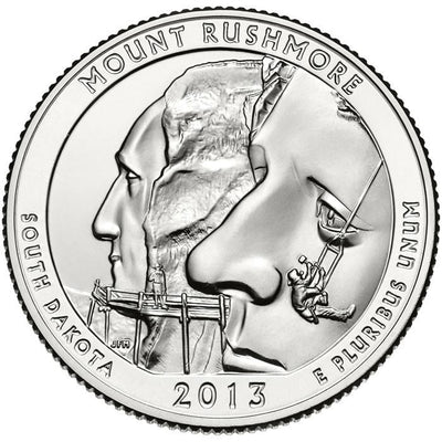2013-D Mount Rushmore National Memorial, SD Quarter  Choice BU