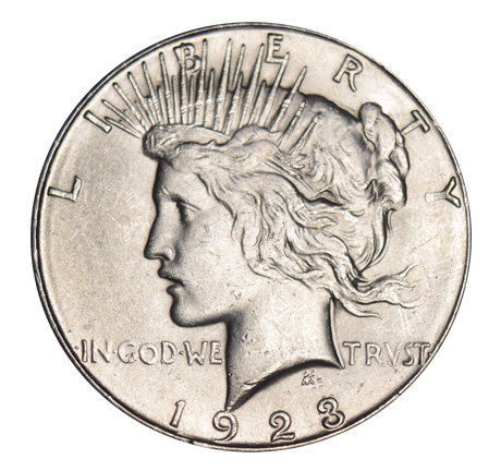1923-S Peace Dollar . . . . Select Brilliant Uncirculated