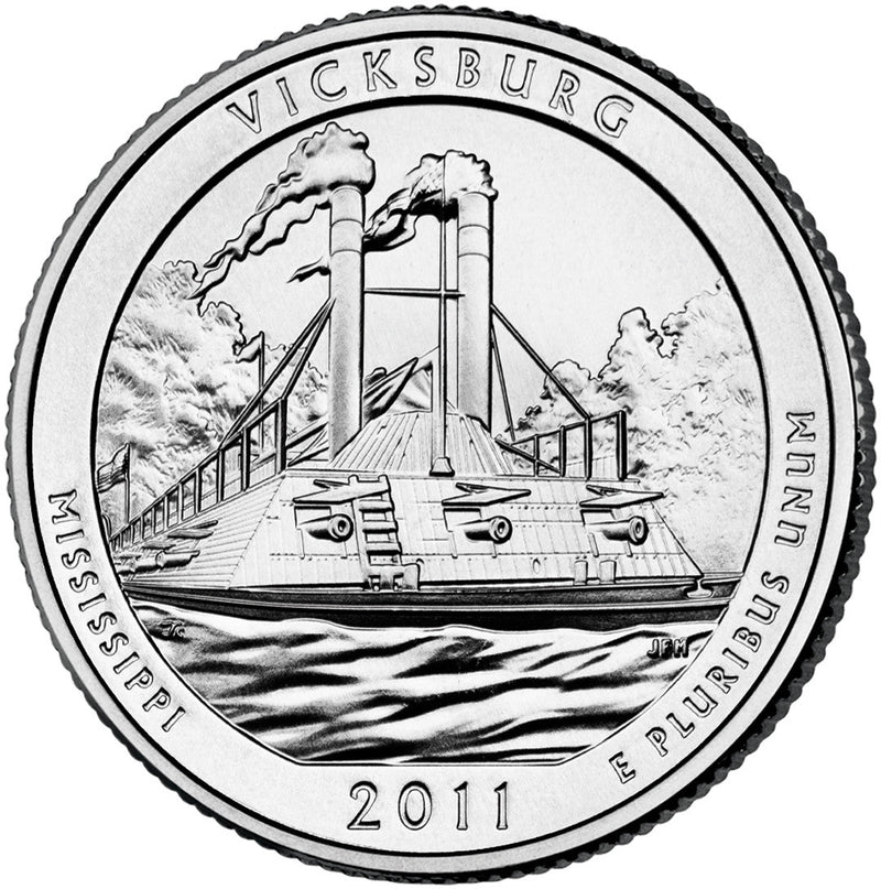 2011-D Vicksburg National Military Park, MS Quarter  Choice BU