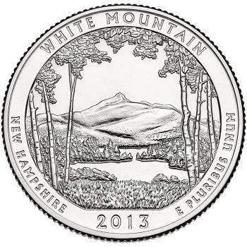 2013-P and D Pair White Mountain National Forest, NH Quarters Choice BU