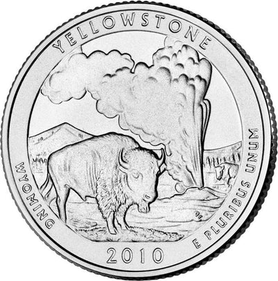 2010-D Yellowstone National Park, WY Quarter  Choice BU