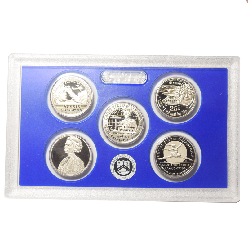 2023-S Clad and Silver Famous Women Quarter Proof Sets Superb Brilliant Proof and Proof Silver