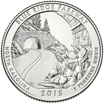 2015 Blue Ridge National Park, NC Quarter  Choice BU