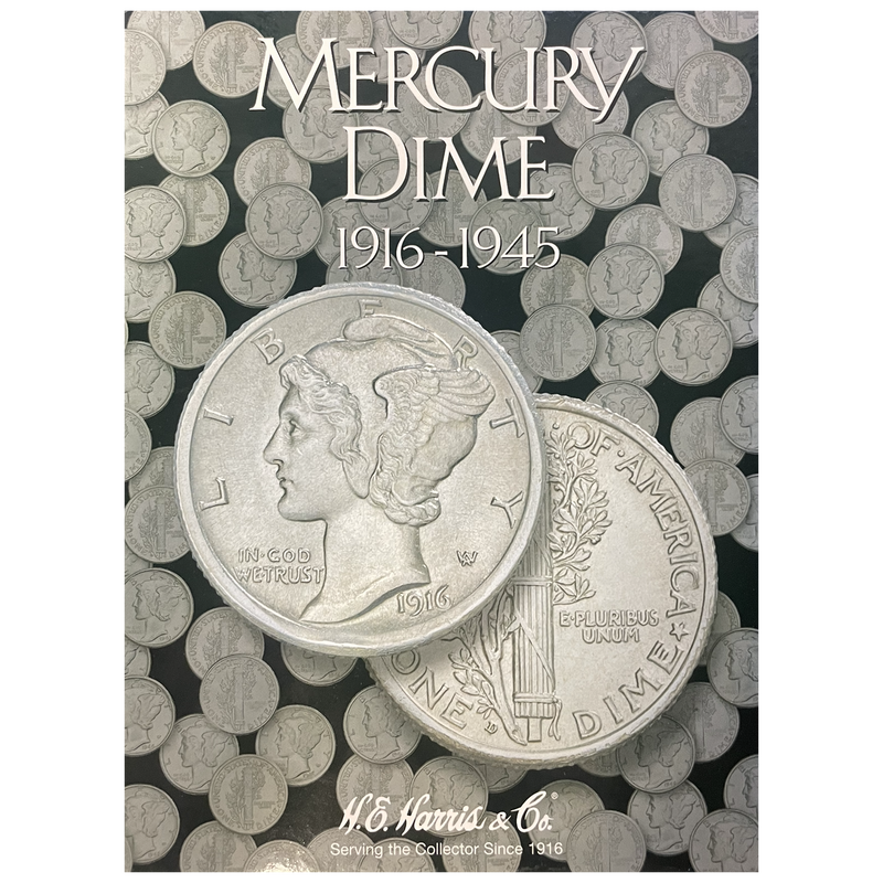 Mercury Dime Harris Coin Folder . . . . (1916 to 1945)