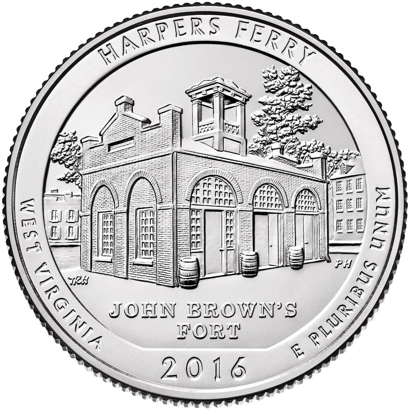 2016 Harpers Ferry National Historical Park, WV Quarter  Choice BU