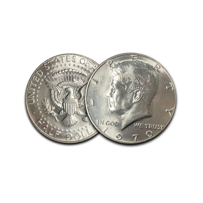 3x 1970-D Kennedy Half Choice Brilliant Uncirculated