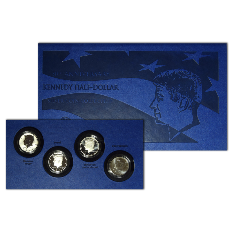 50th Anniversary 2014 Kennedy Half Dollar Silver Coin Collection
