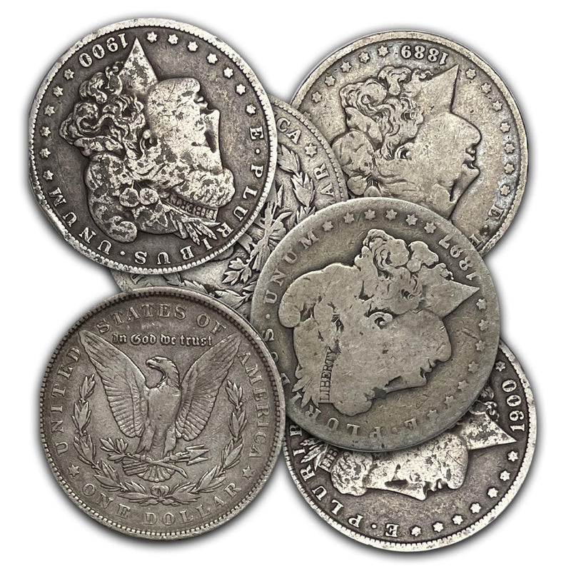 Not so Nice 3 Different Morgan Silver Dollars Dated before 1904
