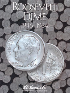 Roosevelt Dime Harris Coin Folder (1946 to 1964)