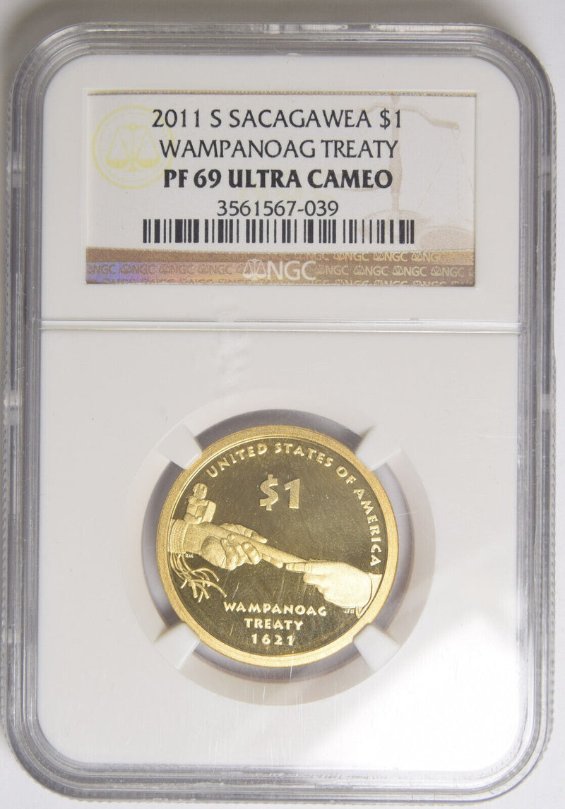 2011-S Native American Dollar NGC PF-69 Ultra Cameo Wampanoag Treaty